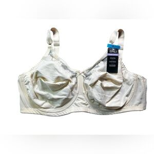 BALI ivory classic support underwire unpadded bra size 44DDD style DF0180 NWT